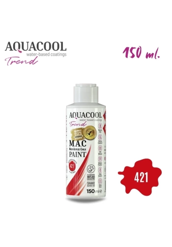 Aquacool Multi Akrilik Boya 150ml 421 Bayrak Kırmızı