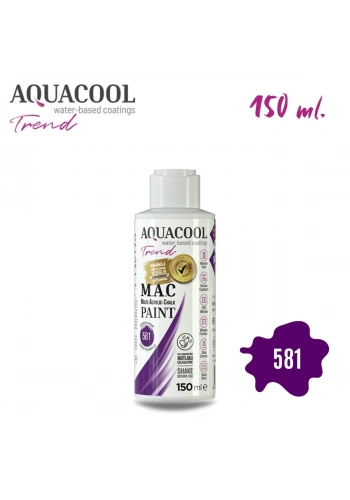 Aquacool Multi Akrilik Boya 150ml 581 Derin Mor