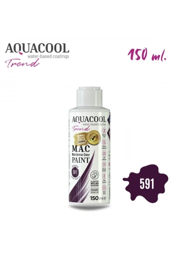 Aquacool Multi Akrilik Boya 150ml 591 Koyu Mor