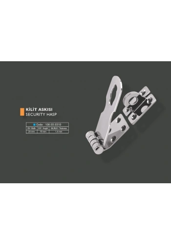 Armetal Kilit Askı Menteşesi 304 Kalite