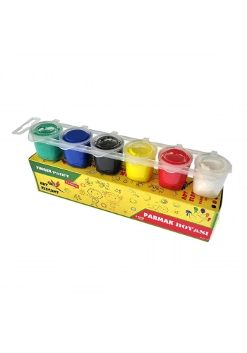 Art Elegant 6 Renk Parmak Boya 25ml