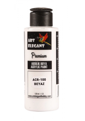 Art Elegant Akrilik Boya 120ml Acr-100 Beyaz