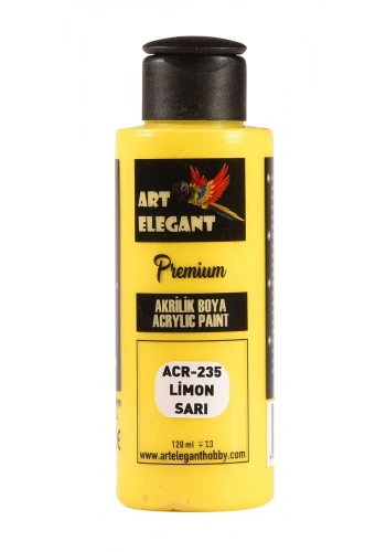 Art Elegant Akrilik Boya 120ml Acr-235 Limon Sarı