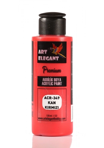 Art Elegant Akrilik Boya 120ml Acr-349 Kan Kırmızı