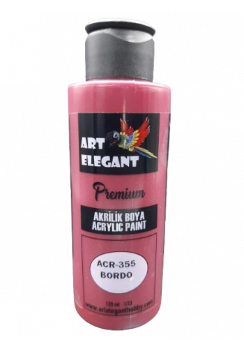 Art Elegant Akrilik Boya 120ml Acr-355 Bordo
