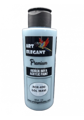 Art Elegant Akrilik Boya 120ml Acr-490 Göl Mavi