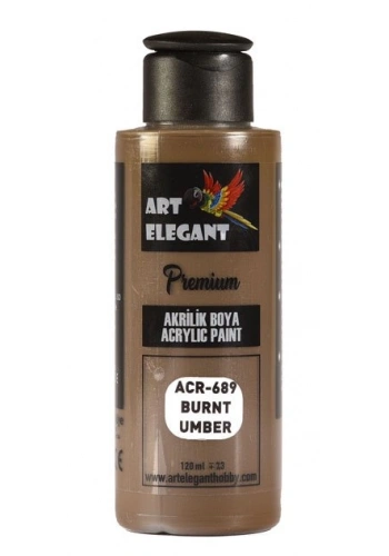 Art Elegant Akrilik Boya 120ml Acr-689 Burnt Umber