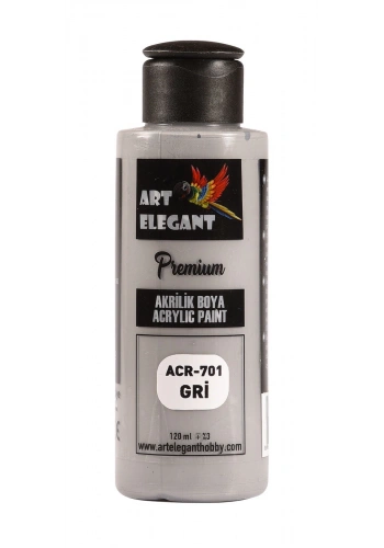 Art Elegant Akrilik Boya 120ml Acr-701 Gri