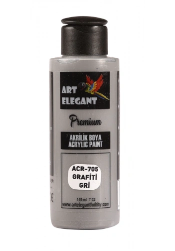 Art Elegant Akrilik Boya 120ml Acr-705 Grafiti Gri