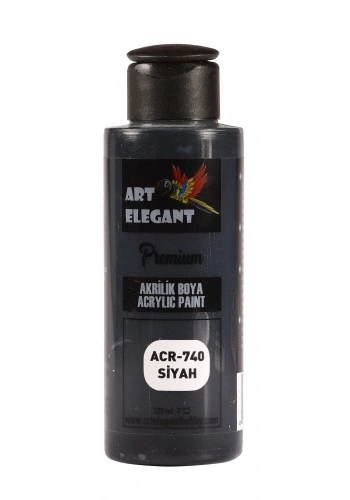 Art Elegant Akrilik Boya 120ml Acr-740 Siyah