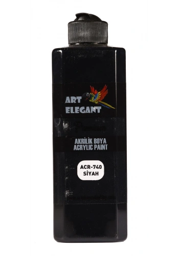Art Elegant Akrilik Boya 400ml Acr-740 Siyah