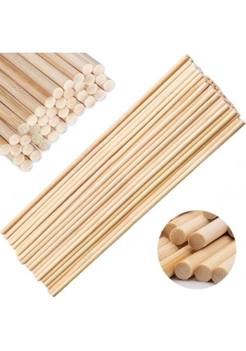 Art Elegant Bambu Çıta Yuvarlak 8mm 100cm 10lu