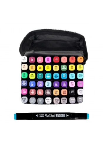 Art Elegant Bez Çantalı Touch Bool Marker Seti 48li