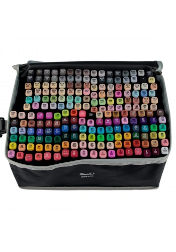 Art Elegant Bez Çantalı Touch Kaikai Marker Seti 204lü