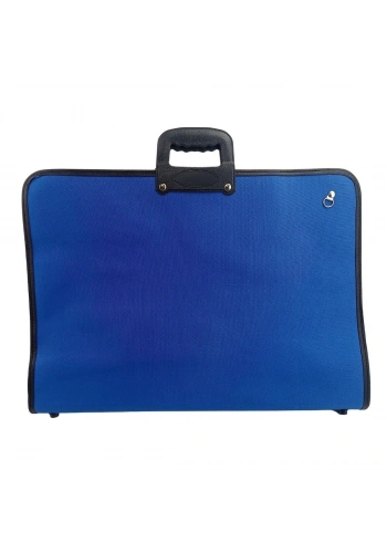 Art Elegant Desenli Proje Çantası 38x53cm Mavi