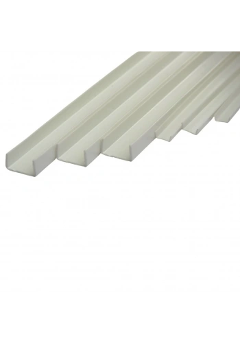 Art Elegant Plastik U Profil Çıta 10mm 50cm 10lu