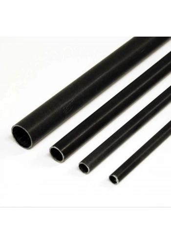 Art Elegant Plastik Yuvarlak Boru İçi Boş 100cm 6mm Siyah