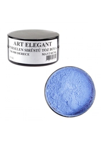 Art Elegant Porselen Sırüstü Toz Boya 50gr Mavi