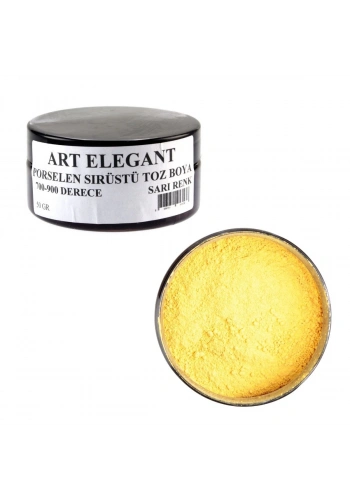 Art Elegant Porselen Sırüstü Toz Boya 50gr Sarı