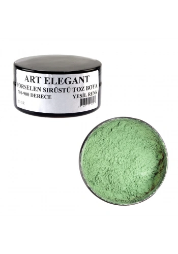 Art Elegant Porselen Sırüstü Toz Boya 50gr Yeşil