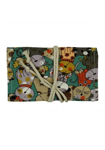 Art Elegant Sanatsal Rulo Kalemlik 36lı Desenli Kedili