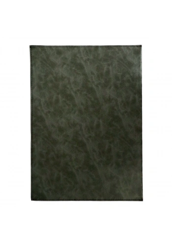 Art Elegant Suni Deri Cepli Yazı Altlığı 25x35cm Desenli Gri