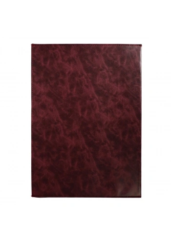 Art Elegant Suni Deri Cepli Yazı Altlığı 25x35cm Desenli Vişne