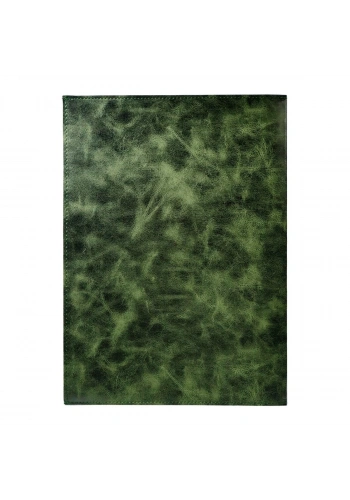 Art Elegant Suni Deri Cepli Yazı Altlığı 25x35cm Desenli Yeşil