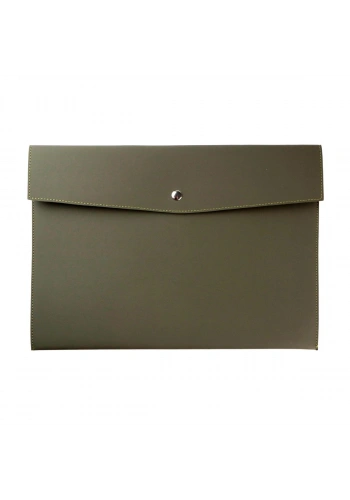 Art Elegant Suni Deri Zarf Dosya A4 Haki 0002