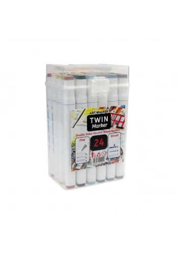 Art Walker Çantalı Twin Marker Seti 24lü