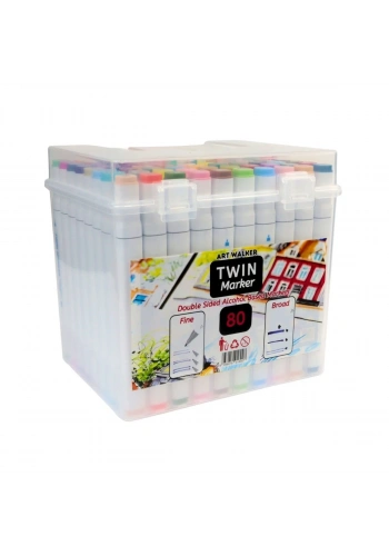 Art Walker Çantalı Twin Marker Seti 80li