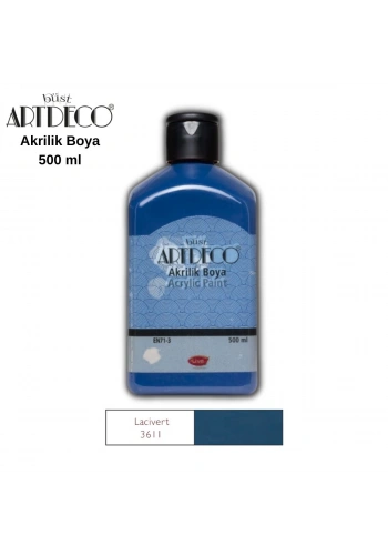 ARTDECO 70L AKRİLİK BOYA 3611 LACİVERT 500ml