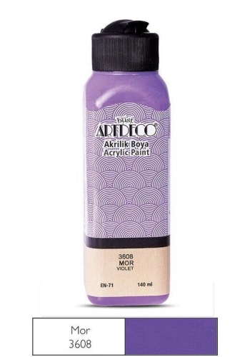 Artdeco Akrilik Boya 140 ml. 3608 MOR