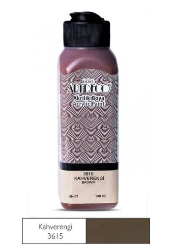 Artdeco Akrilik Boya 140 ml. 3615 KAHVERENGİ