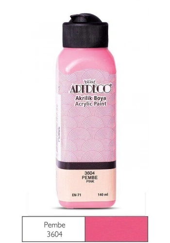 Artdeco Akrilik Boya 140 ml. 3604 PEMBE