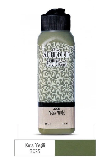 Artdeco Akrilik Boya 140 ml. 3025 KINA YEŞİLİ