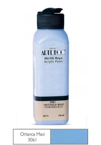 Artdeco Akrilik Boya 140 ml. 3061 ORTANCA MAVİ