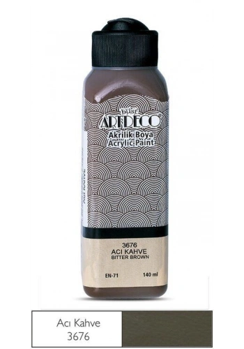 Artdeco Akrilik Boya 140 ml. 3676 ACI KAHVE