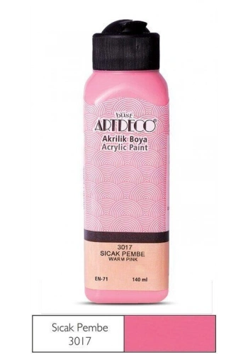 Artdeco Akrilik Boya 140 ml. 3017 SICAK PEMBE