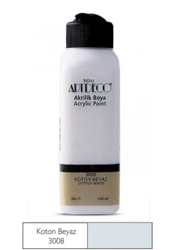 Artdeco Akrilik Boya 140 ml. 3008 KOTTON BEYAZ