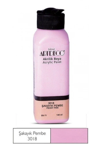 Artdeco Akrilik Boya 140 ml. 3018 ŞAKAYIK PEMBE