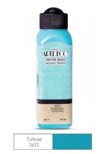 Artdeco Akrilik Boya 140 ml. 3632 TURKUAZ