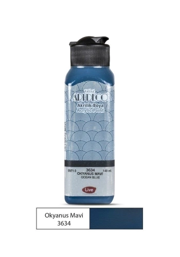 Artdeco Akrilik Boya 140 ml. 3634 OKYANUS MAVİ