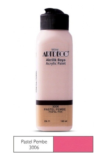 Artdeco Akrilik Boya 140 ml. 3006 PASTEL PEMBE