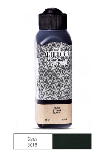 Artdeco Akrilik Boya 140 ml. 3618 SİYAH