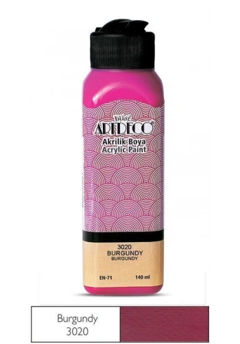 Artdeco Akrilik Boya 140 ml. 3020 BURGUNDY