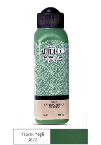Artdeco Akrilik Boya 140 ml. 3672 YAPRAK YEŞİLİ
