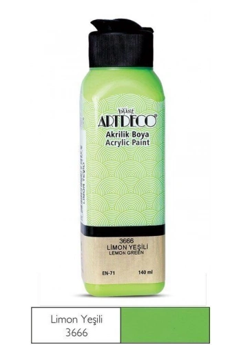 Artdeco Akrilik Boya 140 ml. 3666 LİMON YEŞİLİ