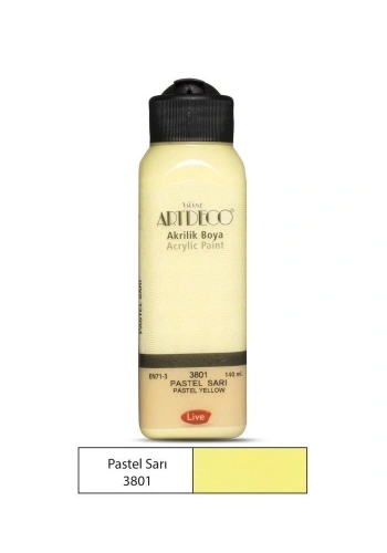 Artdeco Akrilik Boya 140 ml. 3801 Pastel Sarı