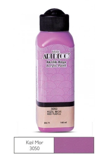Artdeco Akrilik Boya 140 ml. 3050 KIZIL MOR